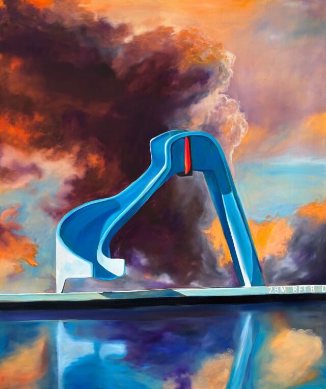 Playground (2026), olio su tela, 120x100 cm

🎨 L’opera fa riferimento al contrasto netto tra le promesse fiduciose dell’infanzia e la realtà instabile e violenta del mondo di oggi, in cui molti modelli di riferimento e valori con cui siamo cresciuti non sono più che banderuole al vento. 

~ 

Playground (2026), oil on canvas, 120x100 cm

🎨 The painting refers to the strong contrast between the confident promises of childhood and the unstable, violent reality of today’s world, in which many of the models and values ​​we grew up with have become nothing more than weather vanes shifting in the wind.

#poolpainting #pitturaitalianacontemporanea #oiloncanvaspainting #contemporaryoilpainting #oliosutela
